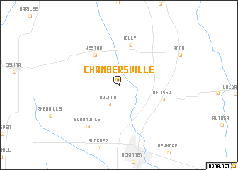 map of Chambersville