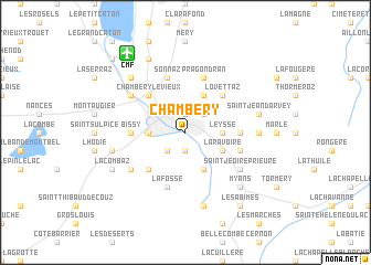 map of Chambéry