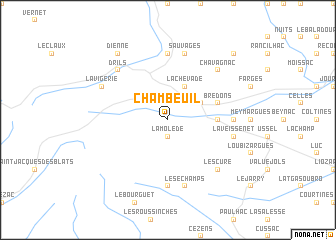 map of Chambeuil