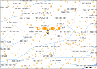 map of Chambewāla