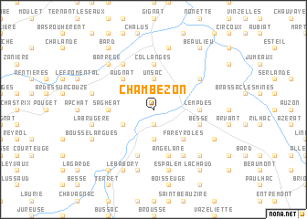 map of Chambezon