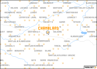 map of Chamblard