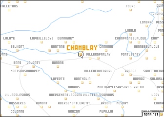 map of Chamblay