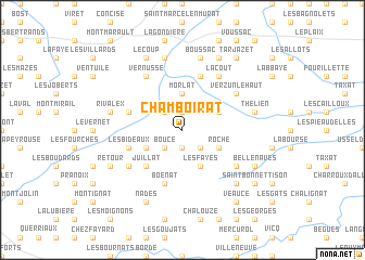 map of Chamboirat