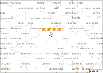 map of Chamborand