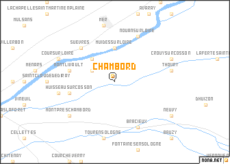 map of Chambord