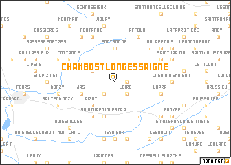 map of Chambost-Longessaigne