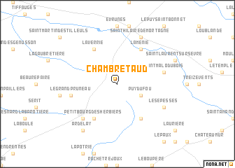 map of Chambretaud