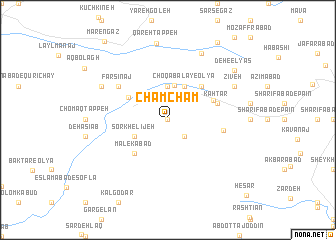 map of Cham Cham