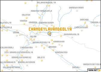map of Cham Deylāvand-e ‘Olyā