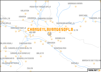 map of Cham Deylāvand-e Soflá