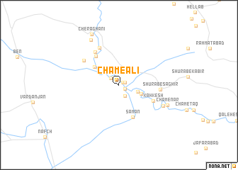 map of Cham-e ‘Ālī