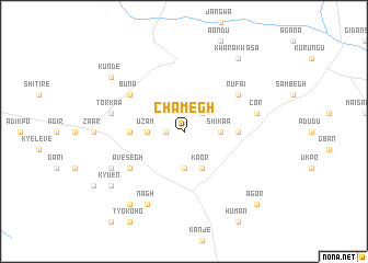 map of Chamegh