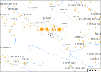 map of Cham-e Ḩeydar