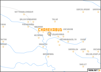 map of Cham-e Kabūd