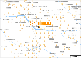 map of Cham-e Khalīlī