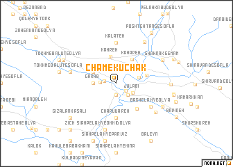 map of Cham-e Kūchak