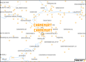 map of Cham-e Mūrt