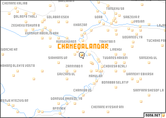 map of Cham-eQalandar