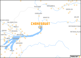 map of Cham-e Sādāt