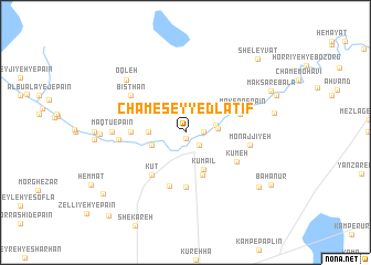 map of Cham-e Seyyed Laţīf