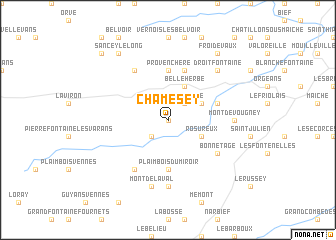 map of Chamésey