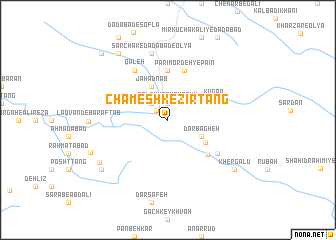 map of Chameshk-e Zīr Tang