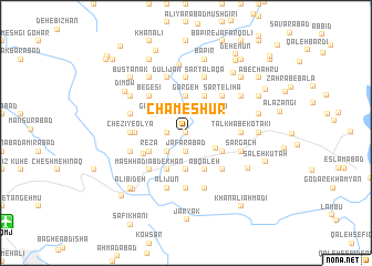 map of Cham-e Shūr
