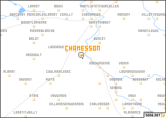 map of Chamesson