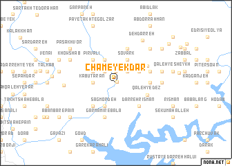 map of Cham-e Yekdar