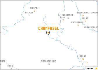 map of Cham Fāẕel