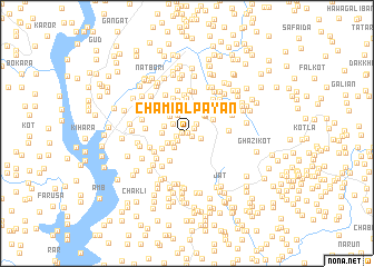 map of Chamiāl Pāyān