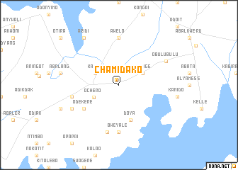 map of Chamidako