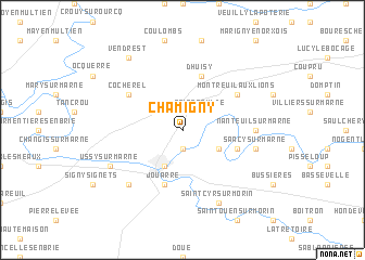 map of Chamigny