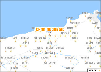 map of Chamín do Medio