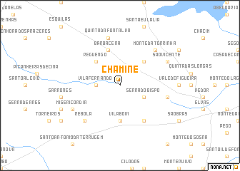 map of Chaminé