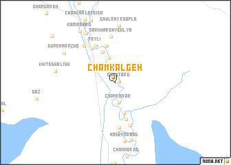 map of Cham Kalgeh