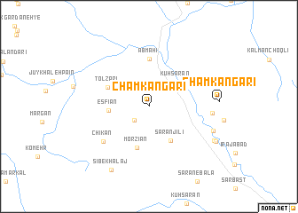 map of Cham Kangarī