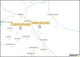 map of Cham Kangarī