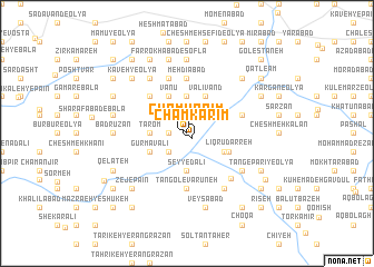 map of Cham Karīm