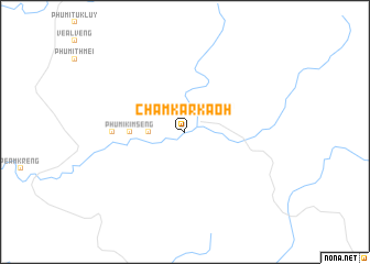 map of Châmkar Kaôh