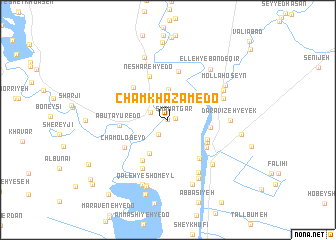 map of Cham Khazām-e Do