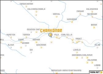 map of Chamkonār