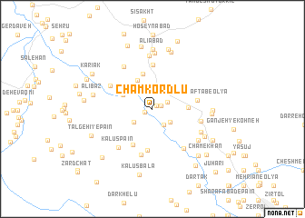 map of Cham Kordlū