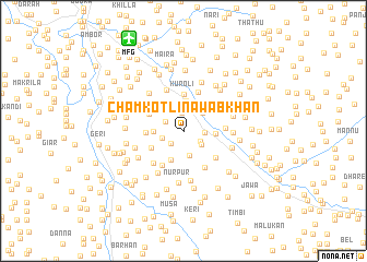 map of Chamkotli Nawāb Khān