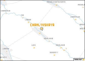 map of Chamlykskaya