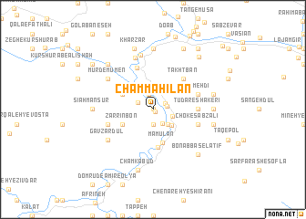 map of Cham Māhīlān