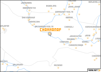 map of Cham Manāf