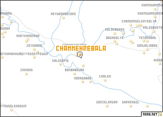 map of Cham Mehr-e Bālā
