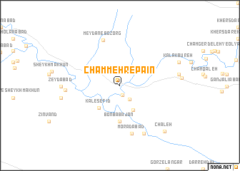 map of Cham Mehr-e Pāʼīn